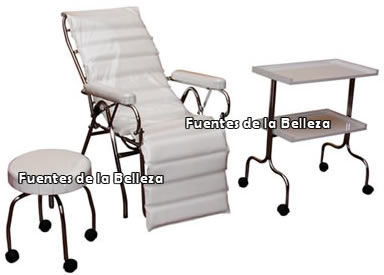 Paquetes de Muebles Para SPAs incluye Sillón Para Peelings y Tratamiento de Belleza, Banco y Mesa Auxiliar